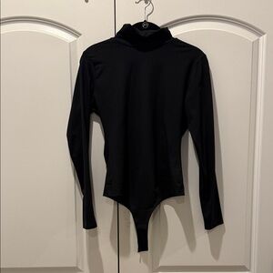 Black Long Sleeve Turtleneck Bodysuit
